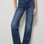 Jeans donna in denim scuro 109471296 WCH MOTHER 