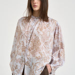 Camicia donna con stampa floreale rosa 14626 2076 FORTE FORTE 