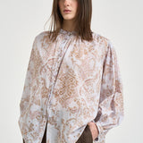 Camicia donna con stampa floreale rosa 14626 2076 FORTE FORTE 