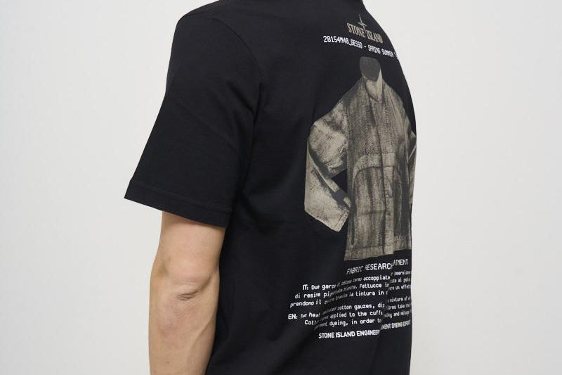 T-shirt uomo girocollo nera 2100037 S0091V0029 STONE ISLAND 