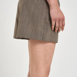 Pantaloncino donna tailoring tortora SISSY BROWNTERRA IRO 