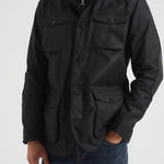 Gicca uomo in cotone cerato Ogston nero MWX0700 BK11 BARBOUR 