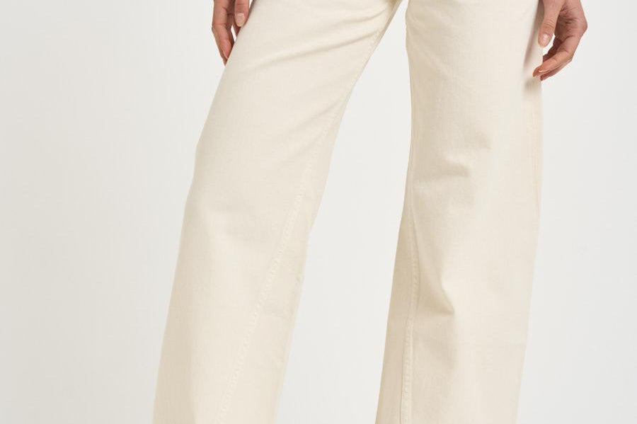 Jeans donna Brie in denim panna 12211 CREAM ANINE BING 