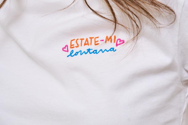 T-shirt donna girocollo bianca EMILIE 01478H MC2 SAINT BARTH 