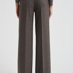 Pantalone donna a palazzo Powo tortora D231491 POWO024CASTAGNA P.a.r.o.s.h. 