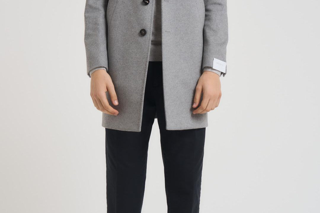 Cappotto uomo monopetto grigio chiaro DUBLINO C721164 BRERAS 