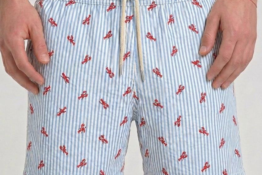 Costume uomo Aragosta a righe azzurro WATERLOB 30 MC2 SAINT BARTH 