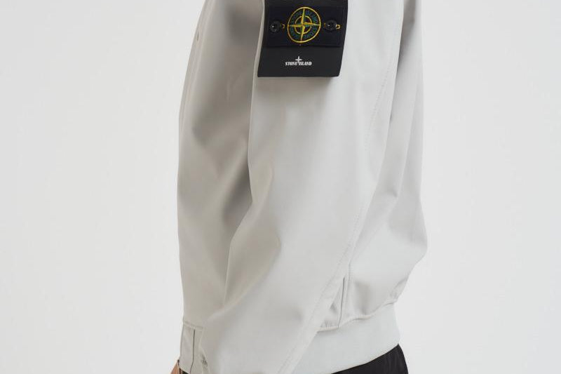 Giacca uomo Soft Shell grigio chiaro Q100004 S0B22V0061 STONE ISLAND 