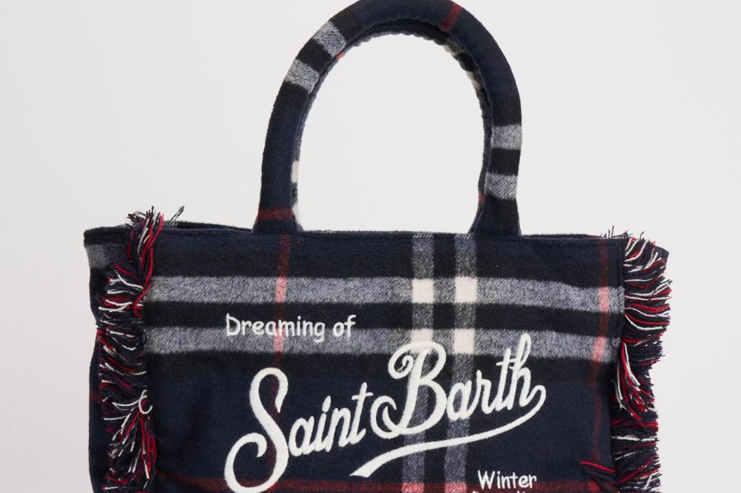 Borsa donna Colette tartan nera COLETTEWL TART0041 MC2 SAINT BARTH 