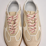 Sneakers donna in suede beige S100709 01 ALOHAS 