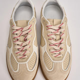 Sneakers donna in suede beige S100709 01 ALOHAS 