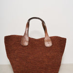 Borsa donna Tokyo in rafia mattone TOKYO WOOD IBELIV 