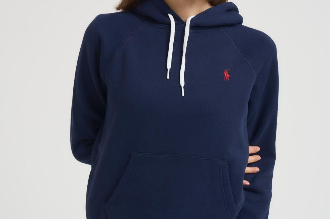 Felpa donna con cappuccio blu 211943007 002 RALPH LAUREN 