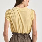 T-shirt donna Zelna giallo pastello TS0157FA D1N05E10BR MARANT ETOILE 