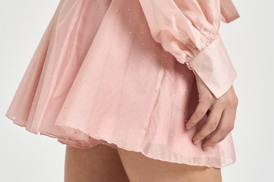 Shorts donna con strass rosa 16146 PINK ACTUALEE 