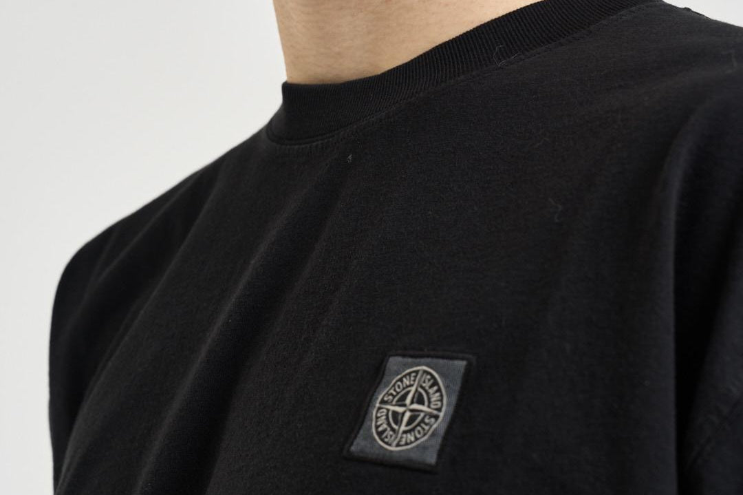 T-shirt uomo girocollo nera 2100030 S0115V0029 STONE ISLAND 