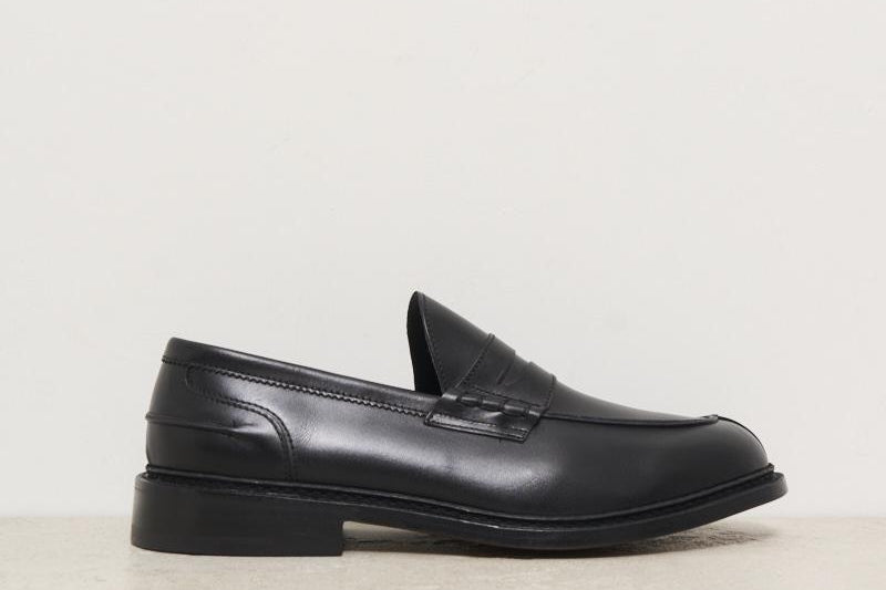 Mocassino uomo Adam in pelle nero ADAM BLACK TRICKER'S 