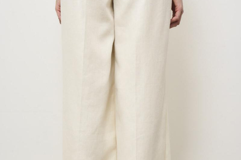 Pantalone donna a palazzo panna 8112 542501 L.B.M. 