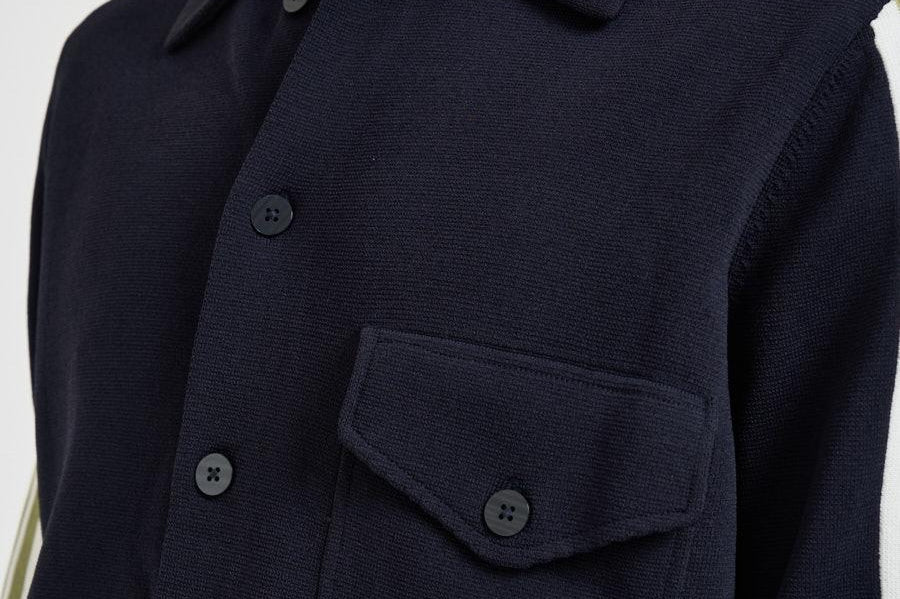 Cardigan in maglia blu navy JAPM 026B AUTRY 