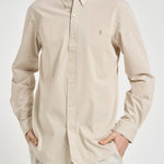 Camicia uomo a righe beige 710929344 500 RALPH LAUREN 