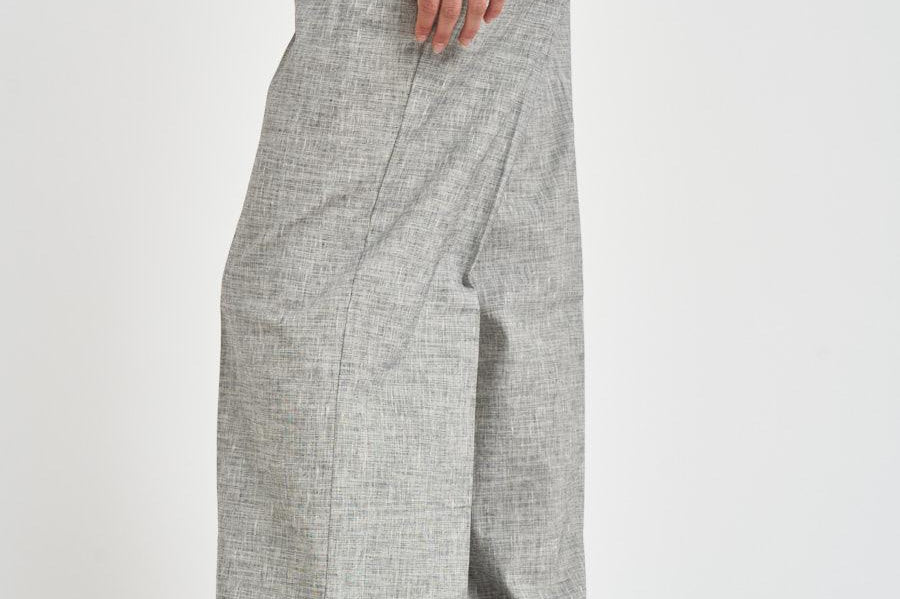 Pantalone donna palazzo grigio mélange 106918 A3ASZZ2 PINKO 