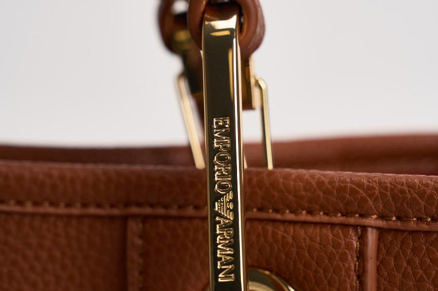 Borsa a mano donna in pelle marrone EW000361 AF12036M6030 EMPORIO ARMANI 