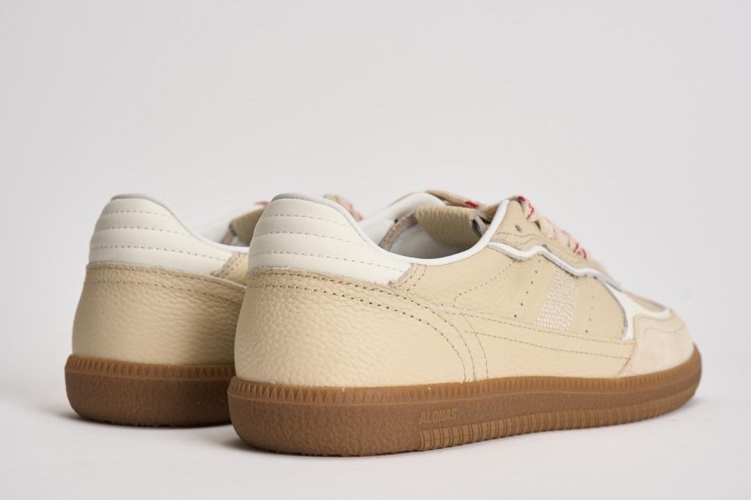 Sneakers donna in suede beige S100709 01 ALOHAS 