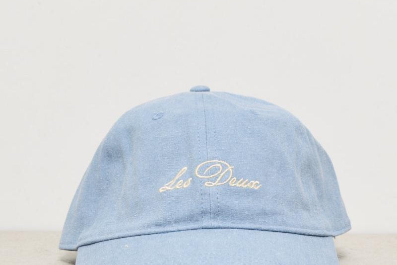 Cappellino uomo da baseball celeste LDM703046 474474WASHEDENIM BLUE LES DEUX 