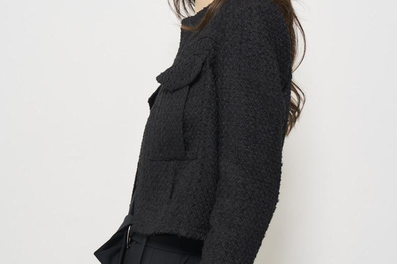 Giacca donna cropped nera SINAME BLACK IRO 