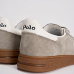 Sneakers uomo in suede grigie 809978008 002 RALPH LAUREN 