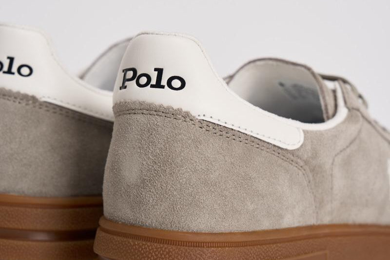 Sneakers uomo in suede grigie 809978008 002 RALPH LAUREN 