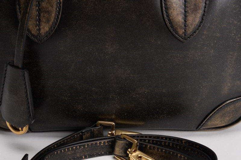 Borsa donna tote "Vita" in pelle vintage nera GWA00470 A00086790100 GOLDEN GOOSE 