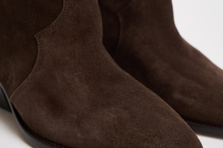 Stivali donna in suede testa di moro BO0002FA A1A03S50CL ISABEL MARANT 
