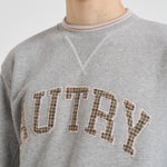 Felpa uomo College grigia SWPM U4HX AUTRY 