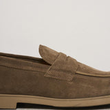 Mocassini uomo in suede marrone 3442 VISONECACAO DOUCAL'S 