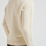 Maglia uomo Cotton Chenille panna 5100019 S00N5V0093 STONE ISLAND 