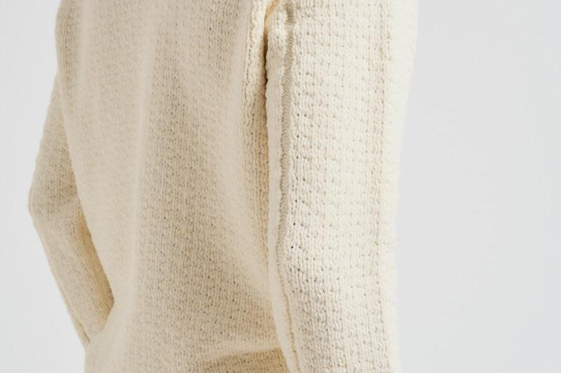 Maglia uomo Cotton Chenille panna 5100019 S00N5V0093 STONE ISLAND 