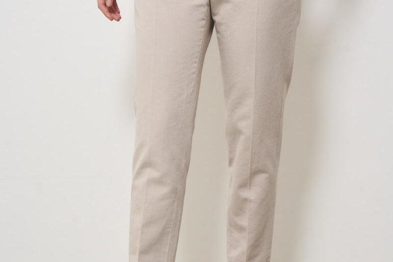 Pantaloni donna a sigaretta beige 176832 D6207401 INCOTEX 