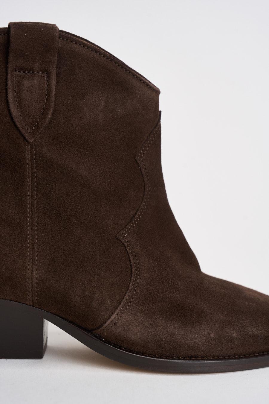 Stivali donna in suede testa di moro BO0002FA A1A03S50CL ISABEL MARANT 