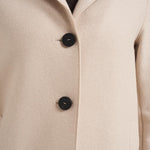 Cappotto donna monopetto panna AE1215 MLK120 HARRIS WHARF LONDON 