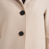 Cappotto donna monopetto panna AE1215 MLK120 HARRIS WHARF LONDON 