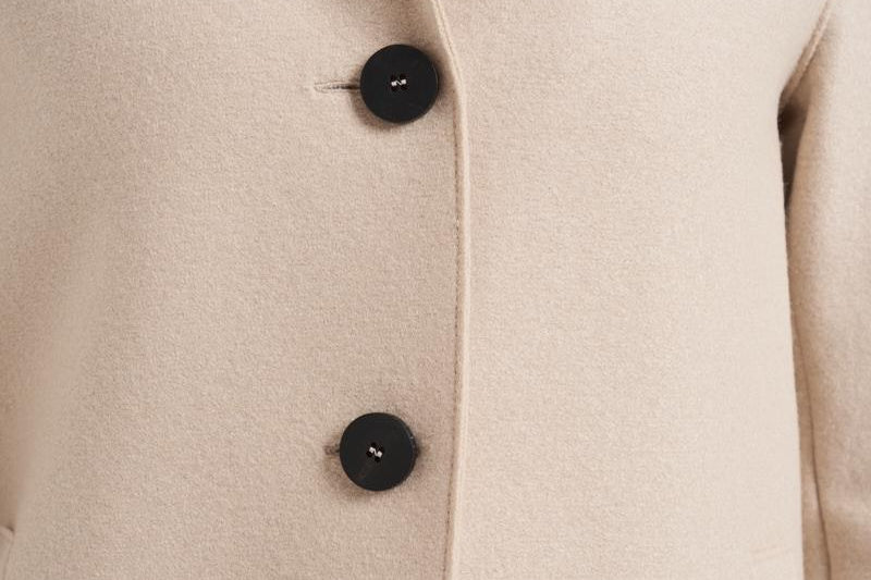 Cappotto donna monopetto panna AE1215 MLK120 HARRIS WHARF LONDON 