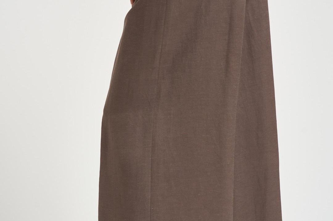 Pantalone donna a vita alta tortora A04143 01926151 PESERICO 