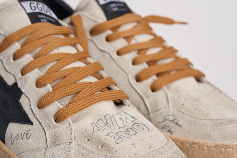 Sneakers ballstar uomo in suede GMF00117 F00757860336 GOLDEN GOOSE 