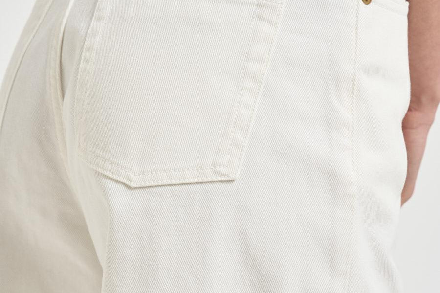 Jeans donna dritto in denim bianco GWP02079 P00098010190 GOLDEN GOOSE 