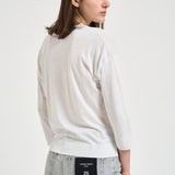 Maglia donna scollo a V bianca JV000015D 520561000 HERNO 