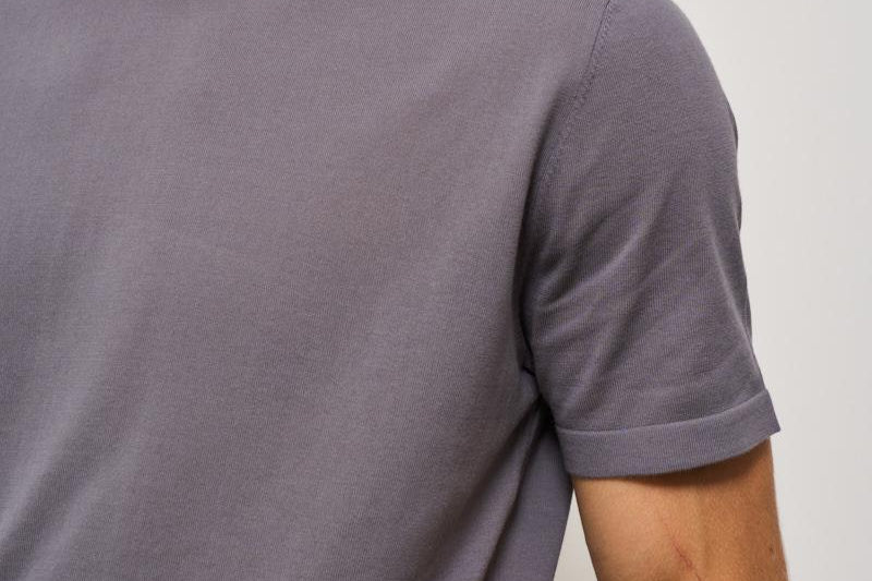 T-shirt uomo girocollo grigio K102821 496 KANGRA 