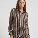 Camicia a righe con lamé J00 BK01C3SM9T5 MISSONI 