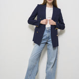Giacca donna blu doppiopetto J Parigi JPARIGI10B 340159EB849 TAGLIATORE 