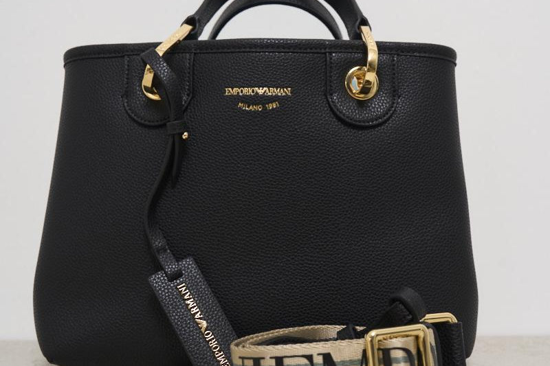 Borsa a mano donna in pelle nera EW000361 AF12103MC032 EMPORIO ARMANI 